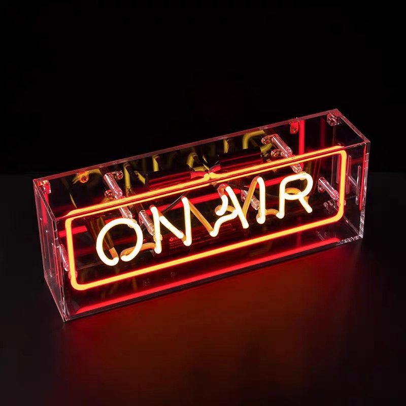 box neon sign