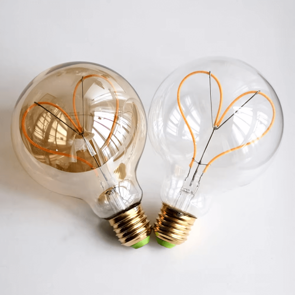 Heart Filament Edison Bulb