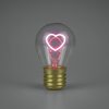 Pink Heart LED Light Bulb